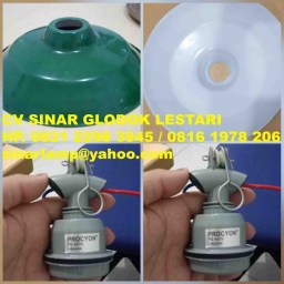 Kap Lampu Gantung Industri WD Hijau E27